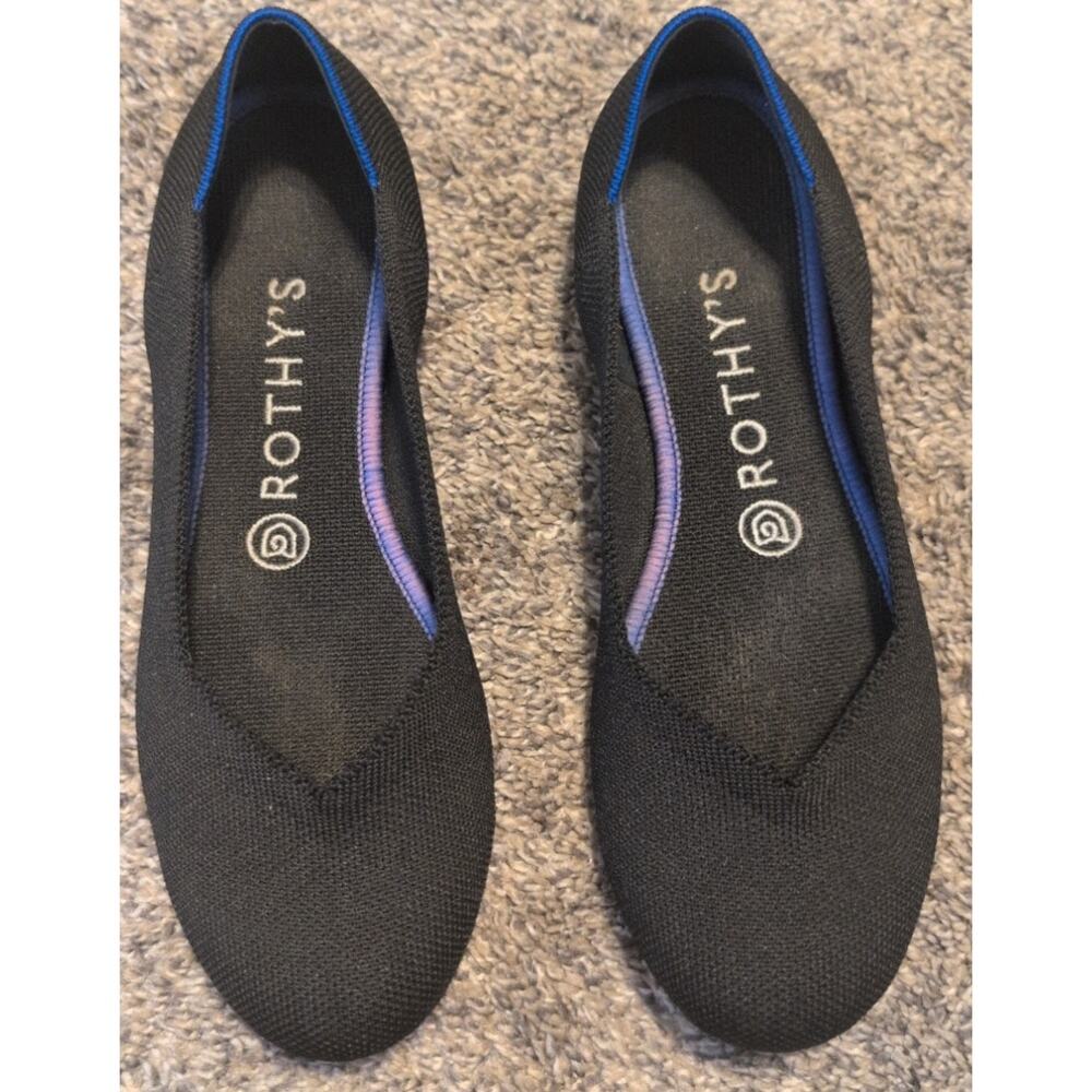 Rothy’s The Daily Flat Black Size 7.5 – Good Condition - Picture 2 of 4